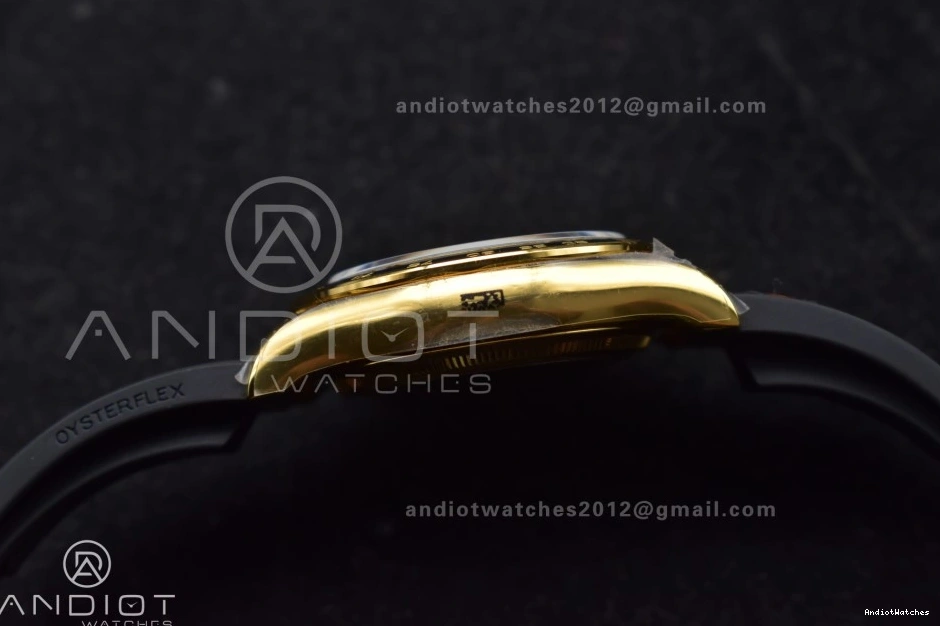 (Weighted) Oysterflex Sophisticated Edition Daytona on QF 126518 YG V6 Black Strap Best 807 Dial SH4131 1:1 1108